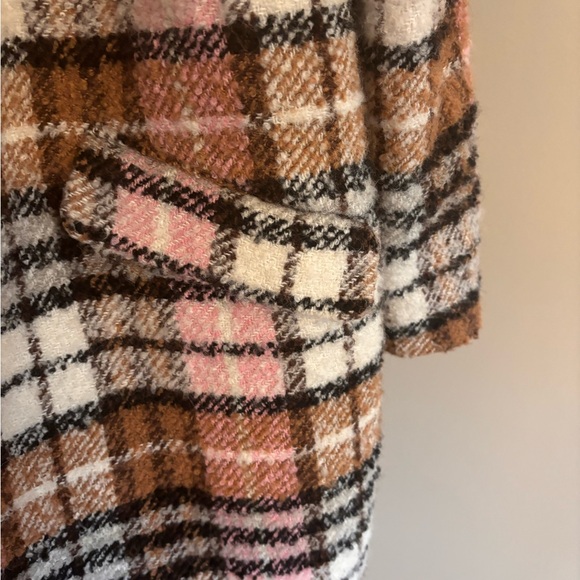 Anthropologie Bernardo Plaid Double Breasted Coat - Picture 6 of 12